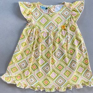 Matilda Jane House of Clouds Yellow Skipper Lap Dress Size 4